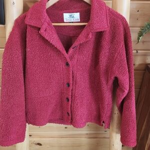 True Grit Red Textured Fabric